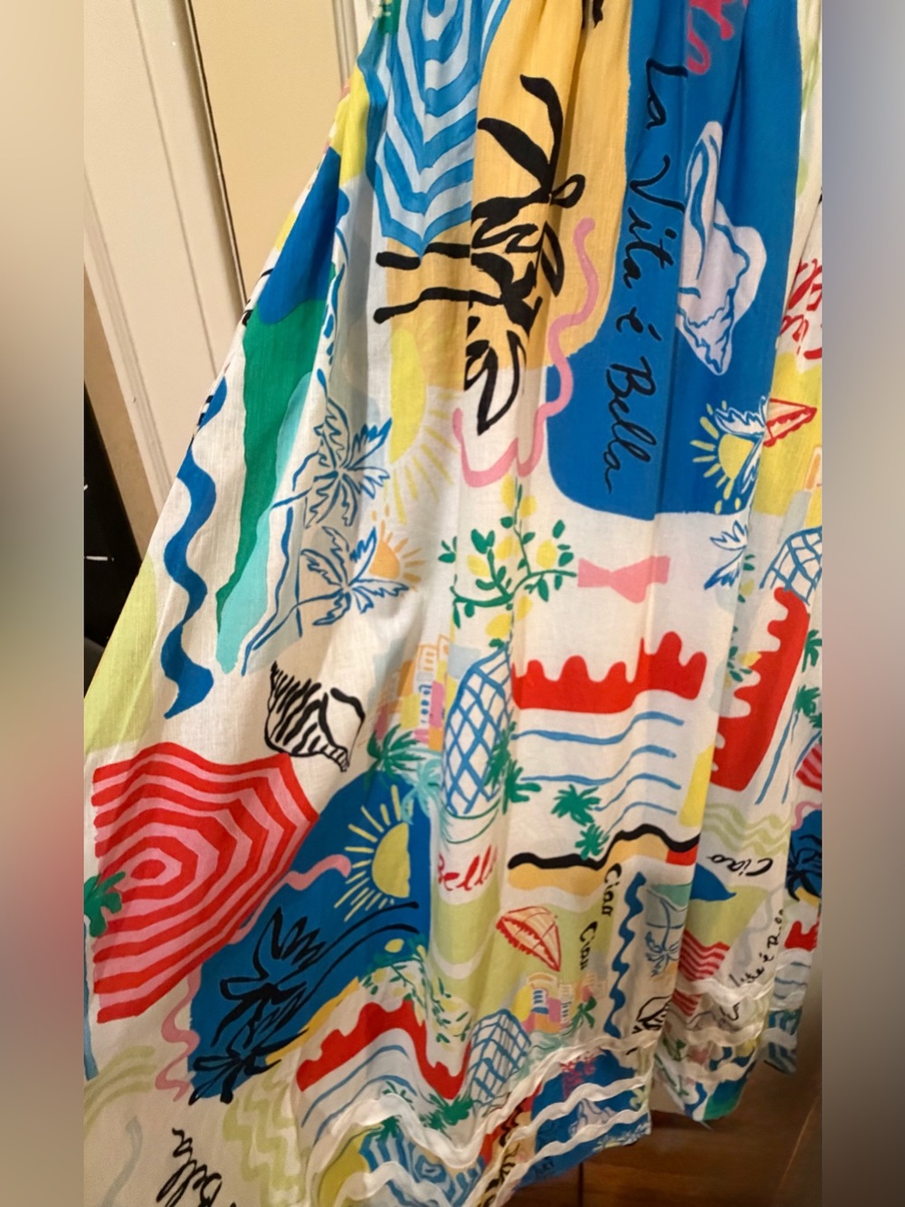Sleeveless Multi-Color Print Maxi Dress - Picture 8 of 11